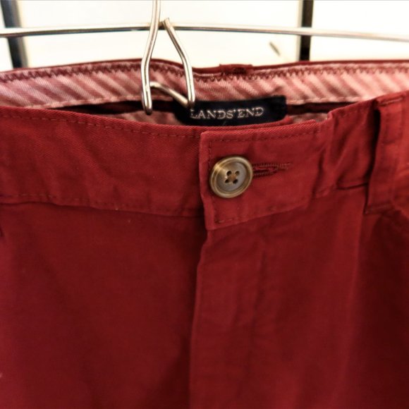 Land's End Red Slim Leg Pants Size 12 - Picture 2 of 7